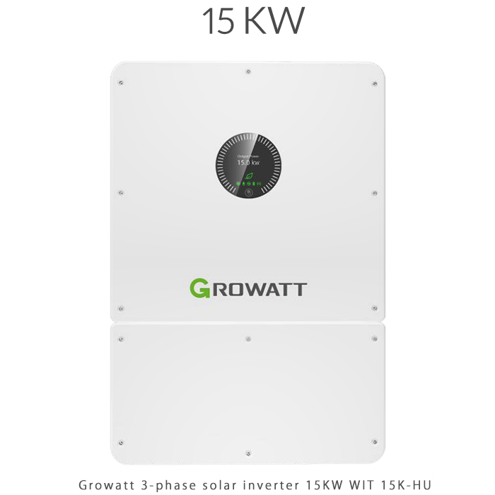 اینورتر هیبرید سه فاز 15 کیلووات مدل WIT 15K-HU برند GROWATT