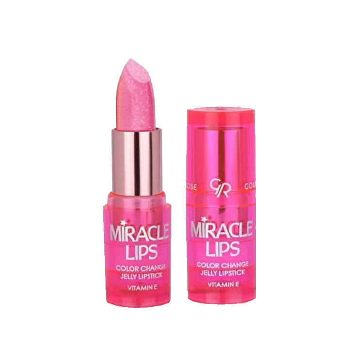 رژ لب ژله ای حرارتی گلدن مدل Miracle Lips